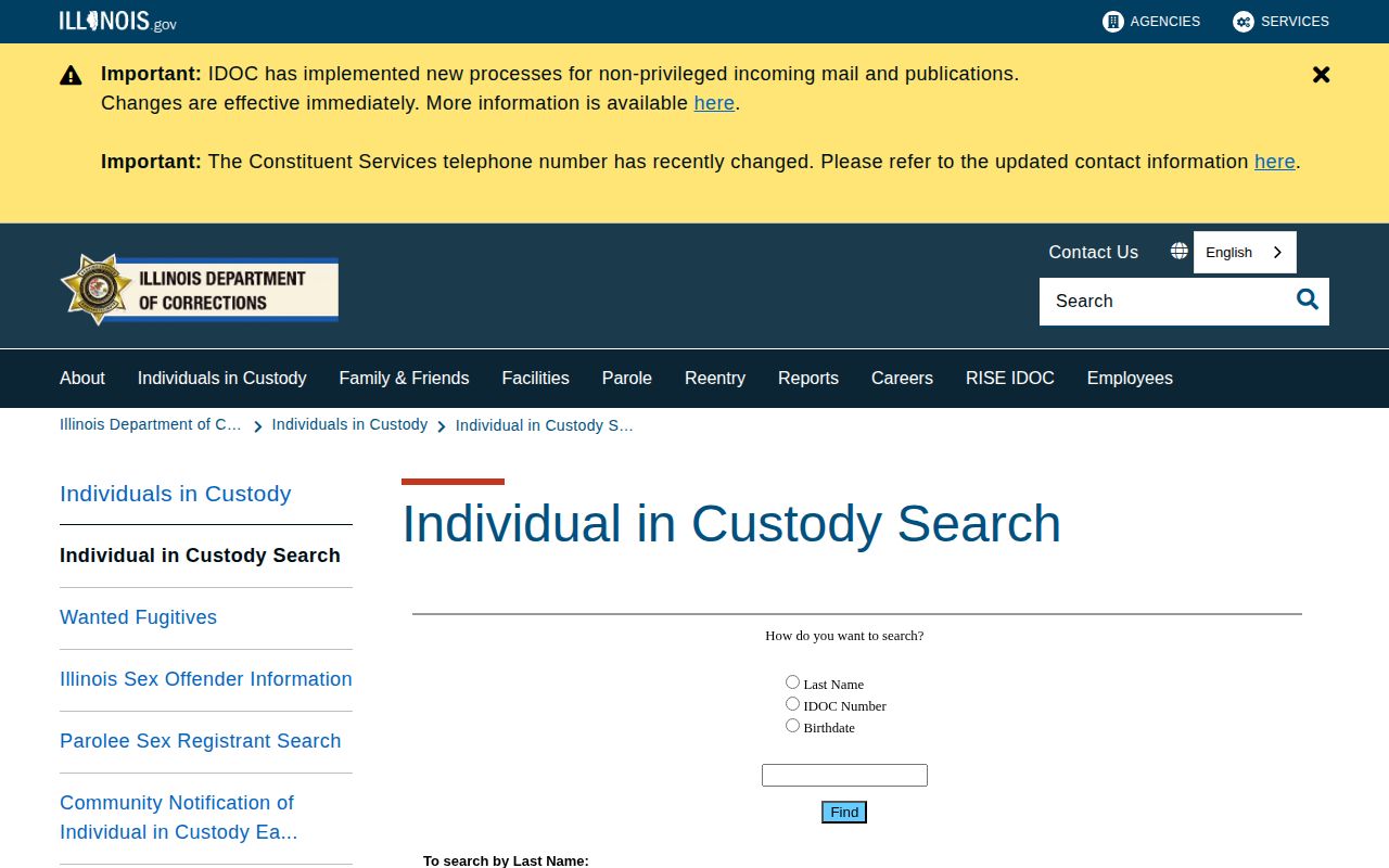 IDOC offender search for Hamilton County released state inmates